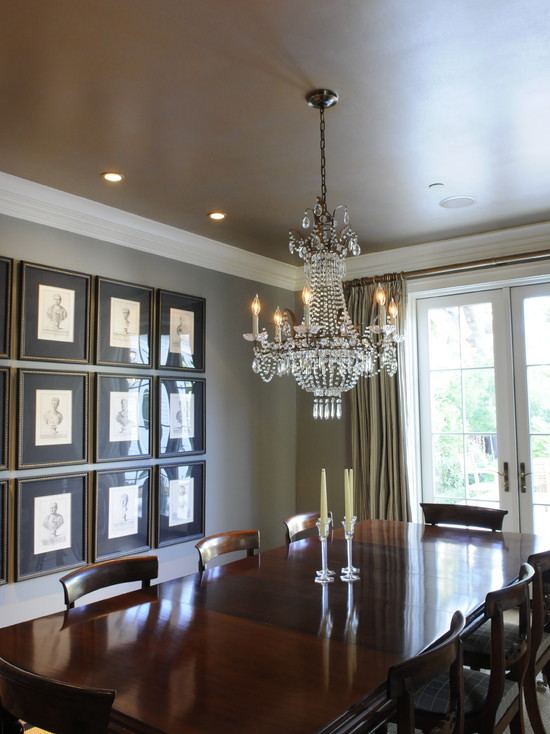 Luxurious Gold And Silver Painted Dining Room Ceiling (San Francisco)